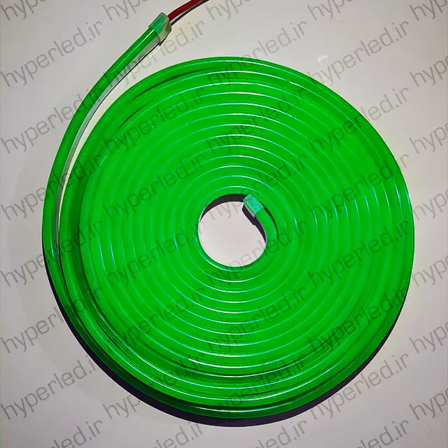 green 6 ریسه نئون فلکسی سبز - Image 1