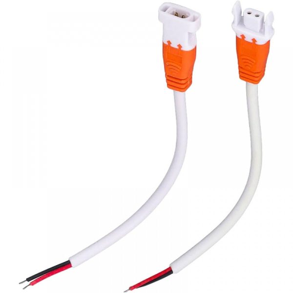 کانکتور سیمدار خرچنگی 2PIN نری و مادگی سفید