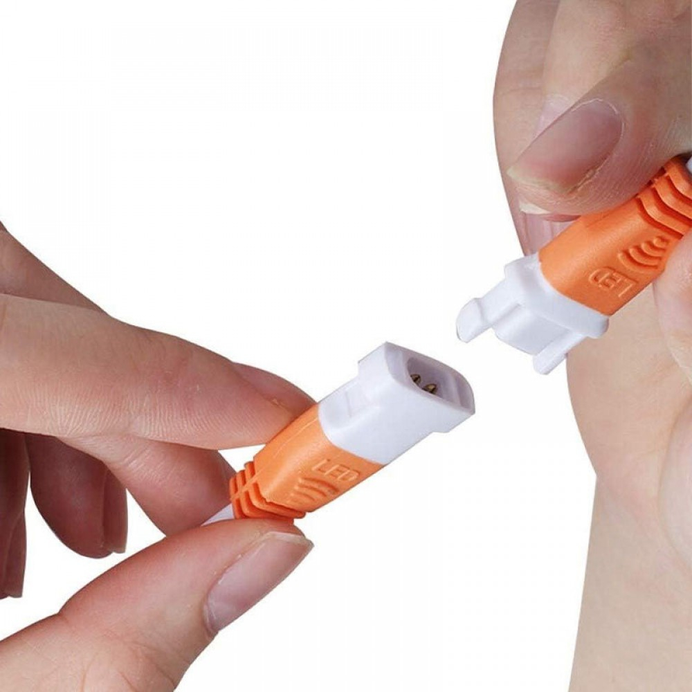 کانکتور سیمدار خرچنگی 2PIN نری و مادگی سفید - نحوه اتصال